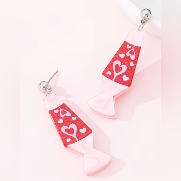 Girl Almighty Vintage Jewelry - HOT LIKE LAVA 🔥 Lava Lamp Heart Statement Earrings